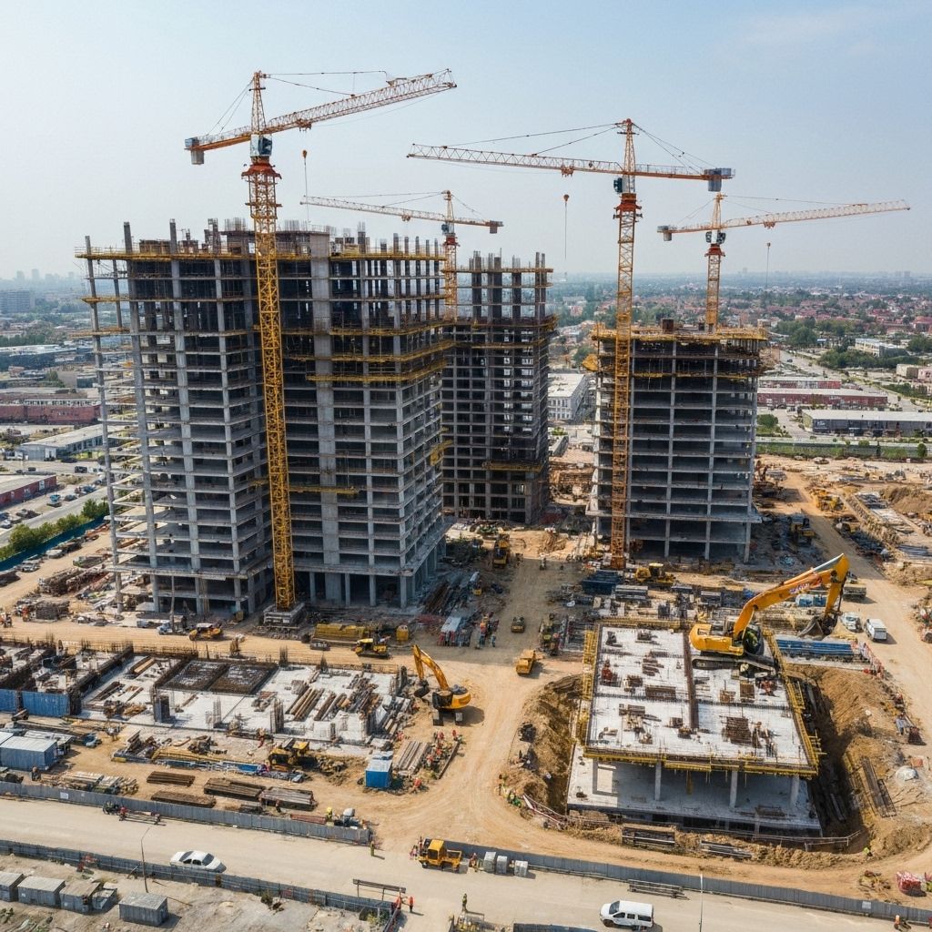 Chantier de construction moderne